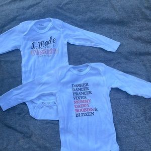Custom Christmas Onesies 12mo